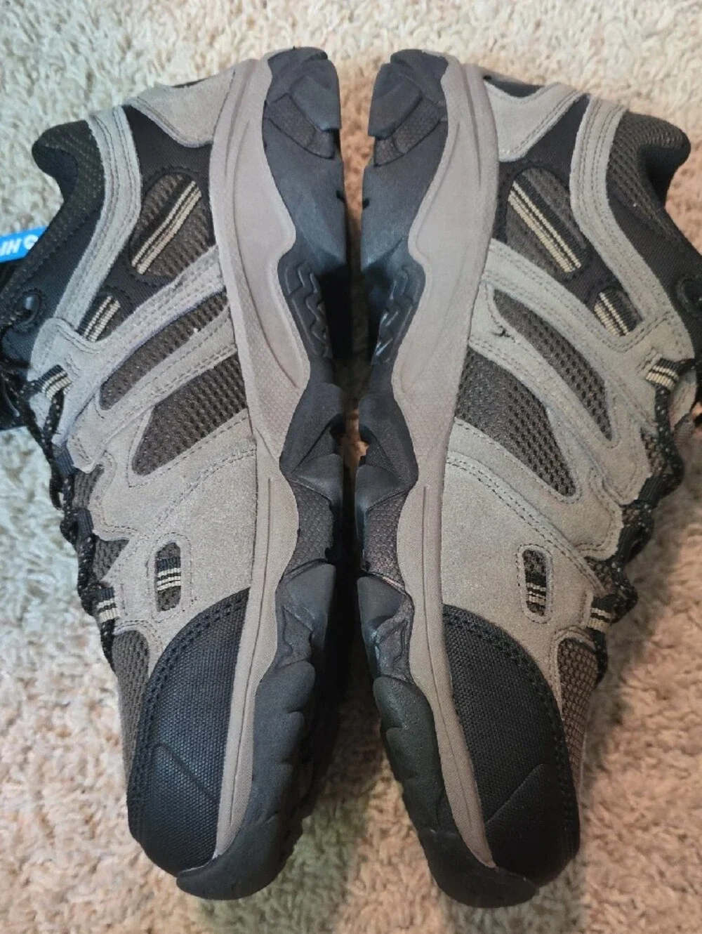 Hi-Tec Men's Gray and Black Trail Sneakers Size 12 NWT